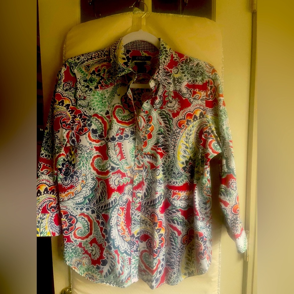 Ralph Lauren Chaps Paisley Button-Up Shirt